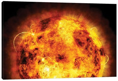 The Sun Canvas Art Print - Astronomy & Space Art