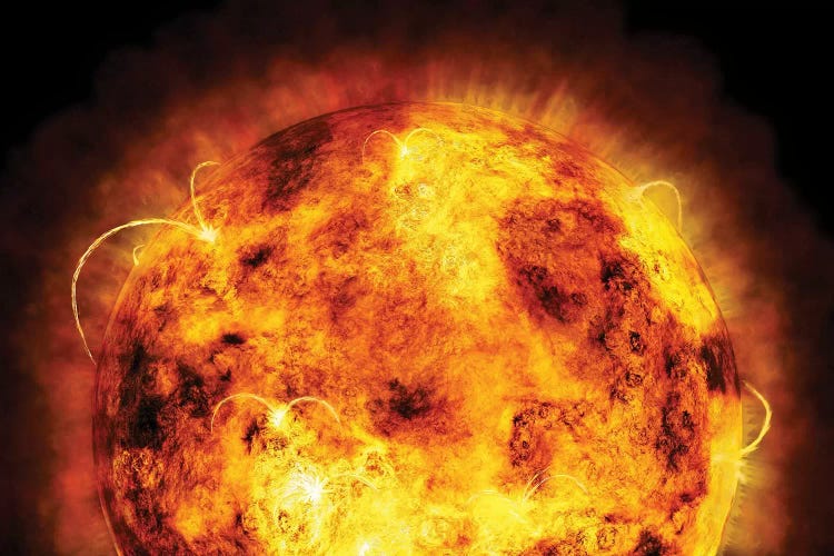 The Sun by Michael Tompsett wall art