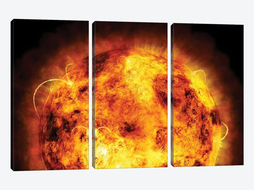 The Sun by Michael Tompsett 3-piece Art Print