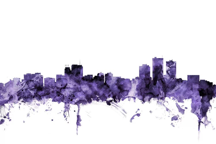 Purple Anchorage, Alaska Skyline