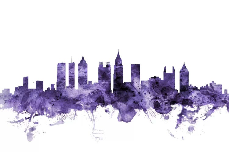 Purple Atlanta, Georgia Skyline