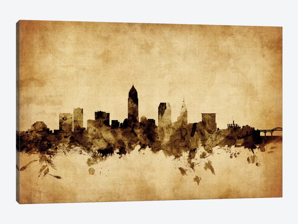 Cleveland, Ohio, USA by Michael Tompsett 1-piece Canvas Print