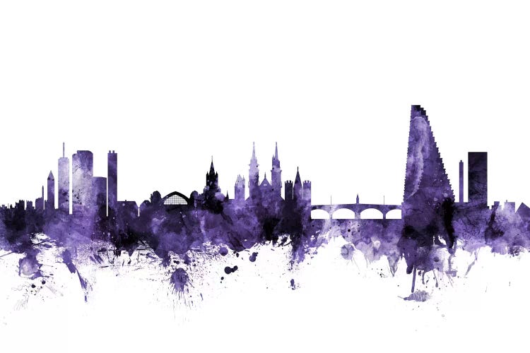 Purple Basel, Switzerland Skyline
