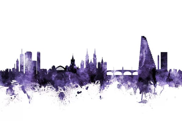 Purple Basel, Switzerland Skyline
