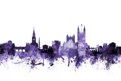 Bath, England Skyline by Michael Tompsett art print