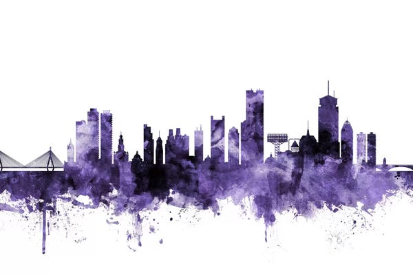 Boston: Boston, Massachusetts Skyline I by Michael Tompsett