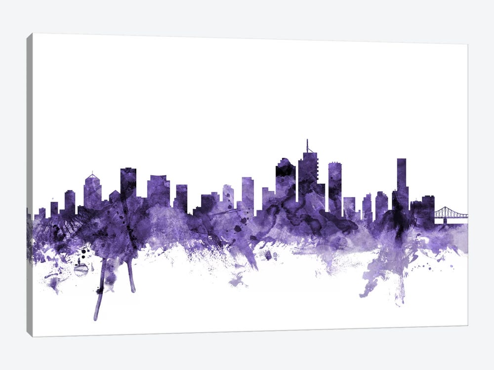 Brisbane, Australia Skyline by Michael Tompsett 1-piece Canvas Art