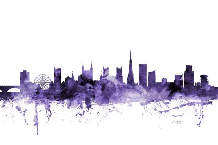 Purple Bristol, England Skyline