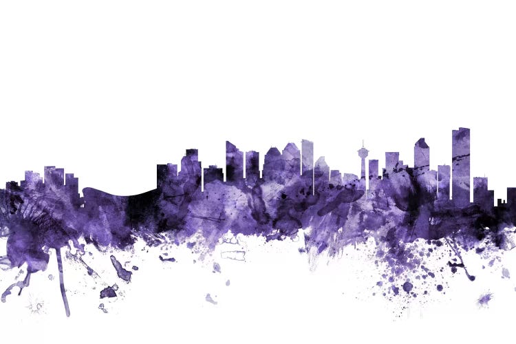 Purple Calgary, Canada Skyline