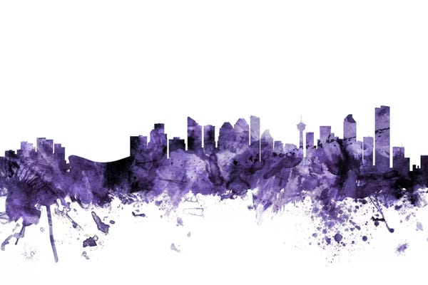 Purple Calgary, Canada Skyline