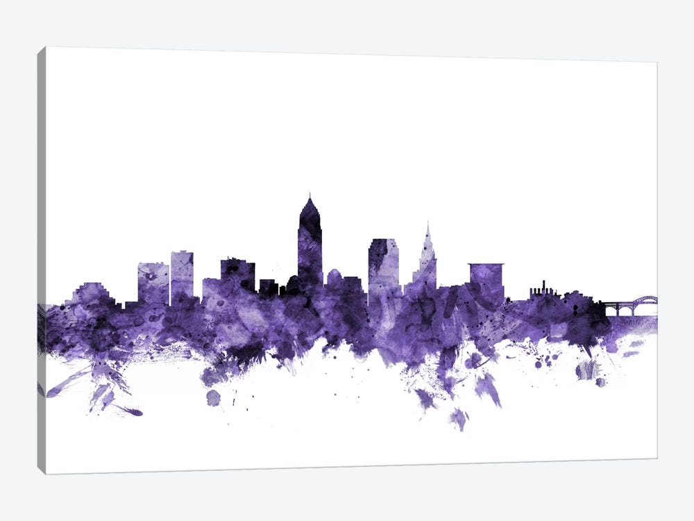 Cleveland, Ohio Skyline 1-piece Art Print