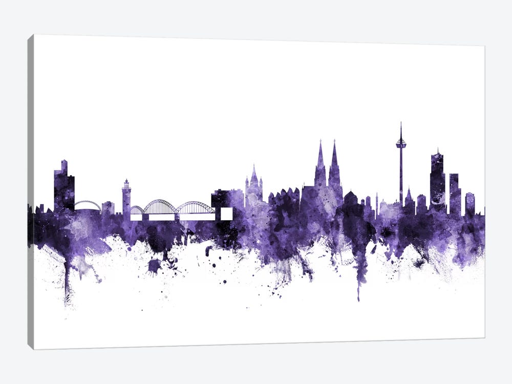 Cologne, Germany Skyline by Michael Tompsett 1-piece Canvas Wall Art