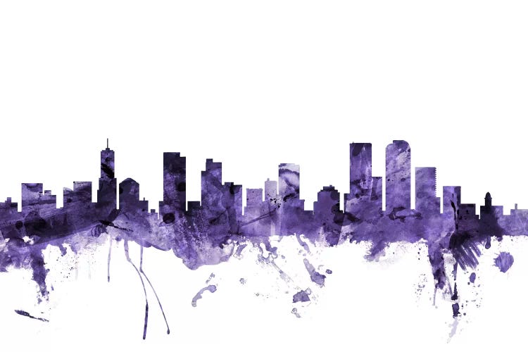 Purple Denver, Colorado Skyline