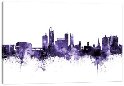 Derby, England Skyline Canvas Art Print