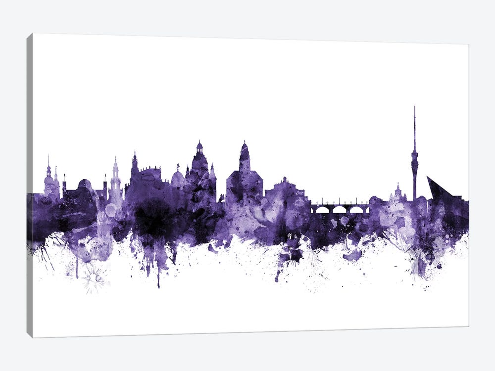 Dresden, Germany Skyline by Michael Tompsett 1-piece Canvas Art