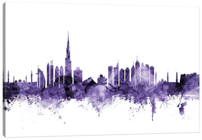 Dubai, UAE Skyline Canvas Art Print - Dubai Art