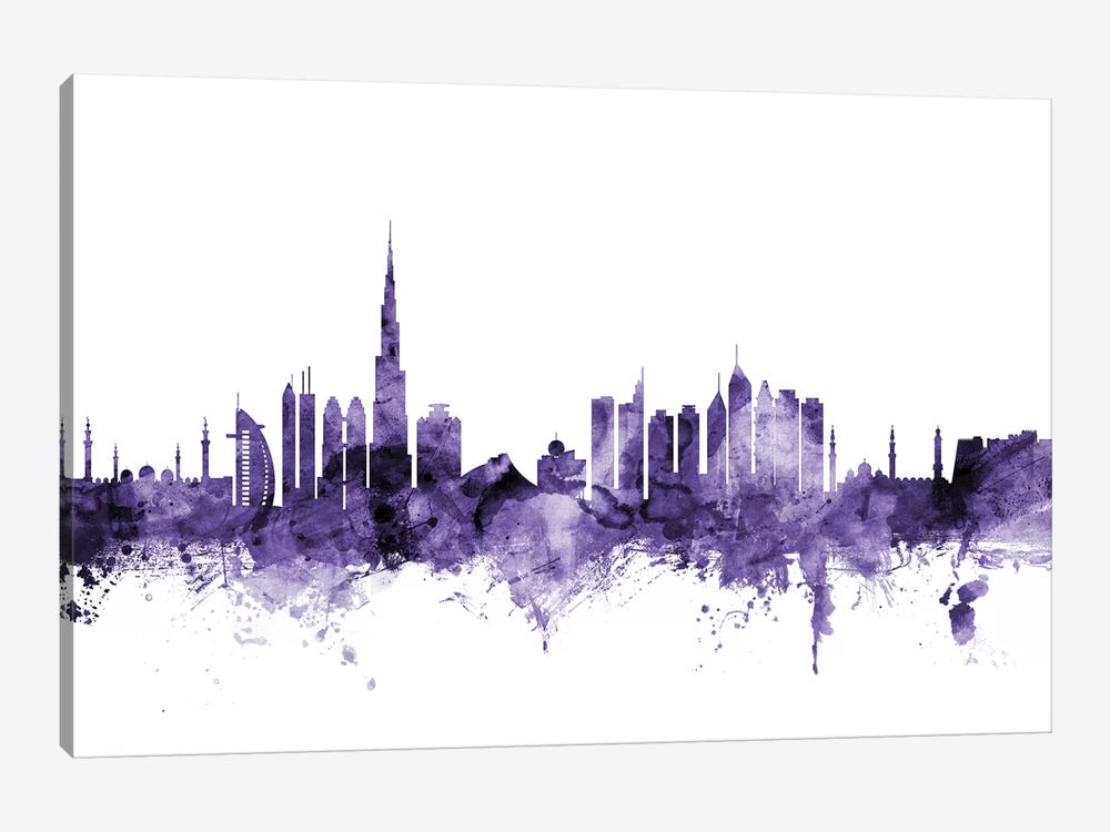 Dubai, UAE Skyline 1-piece Canvas Art Print