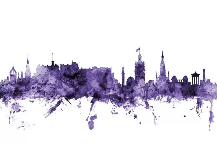 Purple Edinburgh, Scotland Skyline