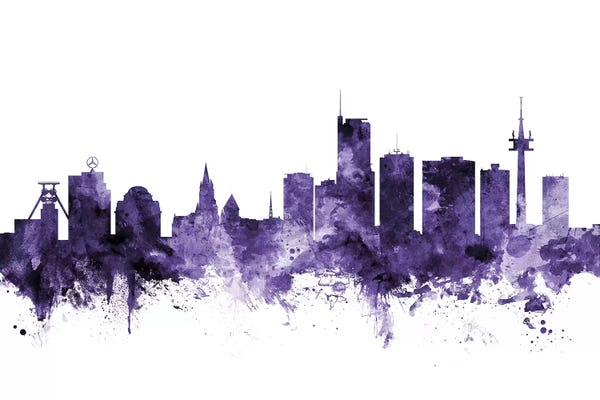 Purple Essen, Germany Skyline