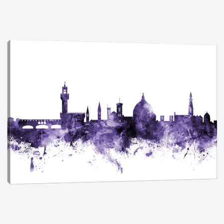 Florence, Italy Skyline Canvas Print #MTO595} by Michael Tompsett Canvas Artwork