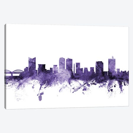 Fort Worth, Texas Skyline Canvas Print #MTO596} by Michael Tompsett Canvas Art