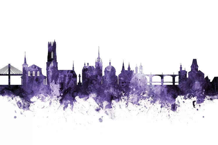 Purple Fribourg, Switzerland Skyline