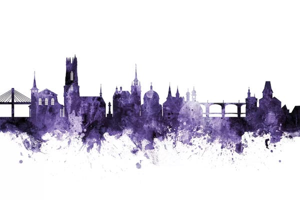 Purple Fribourg, Switzerland Skyline