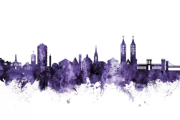 Purple Kassel, Germany Skyline