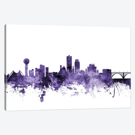 Knoxville, Tennessee Skyline Canvas Print #MTO620} by Michael Tompsett Canvas Print