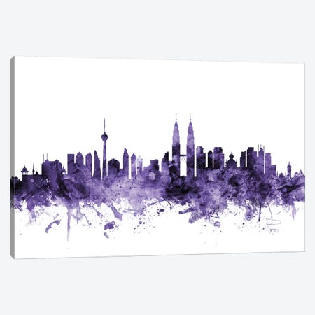Kuala Lumpur, Malaysia Skyline Canvas Print #MTO621} by Michael Tompsett Canvas Print