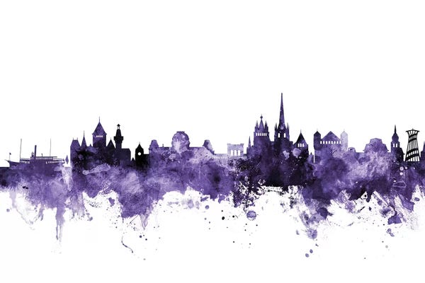 Purple Lausanne, Switzerland Skyline