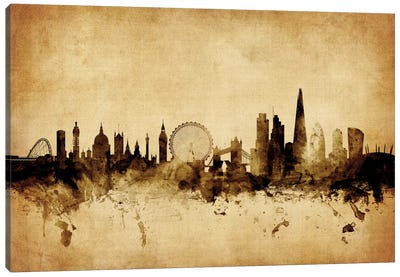 London, England, United Kingdom I Canvas Art Print - London Skylines
