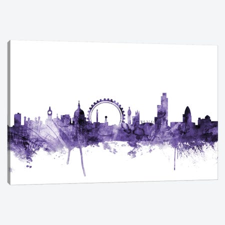 London, England Skyline II Canvas Print #MTO633} by Michael Tompsett Canvas Art