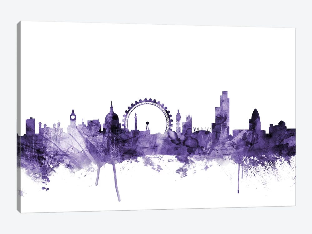 London, England Skyline II by Michael Tompsett 1-piece Canvas Art Print