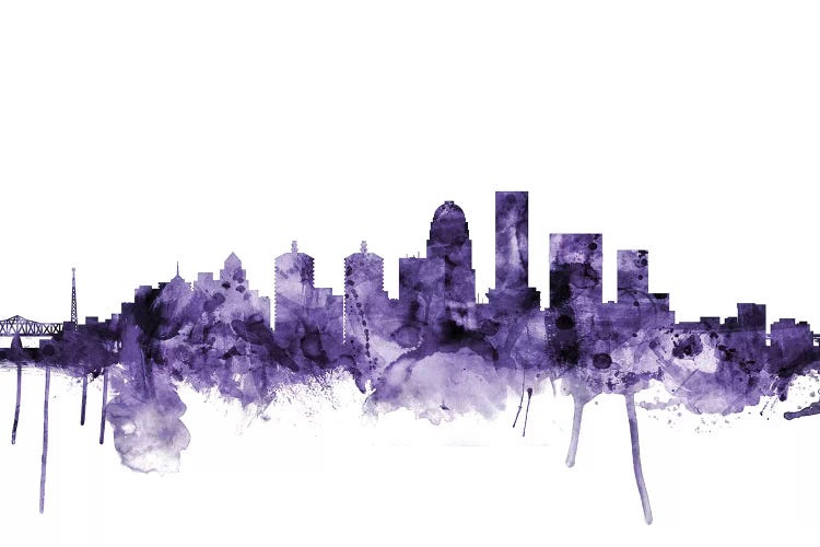 Louisville, Kentucky Skyline by Michael Tompsett wall art
