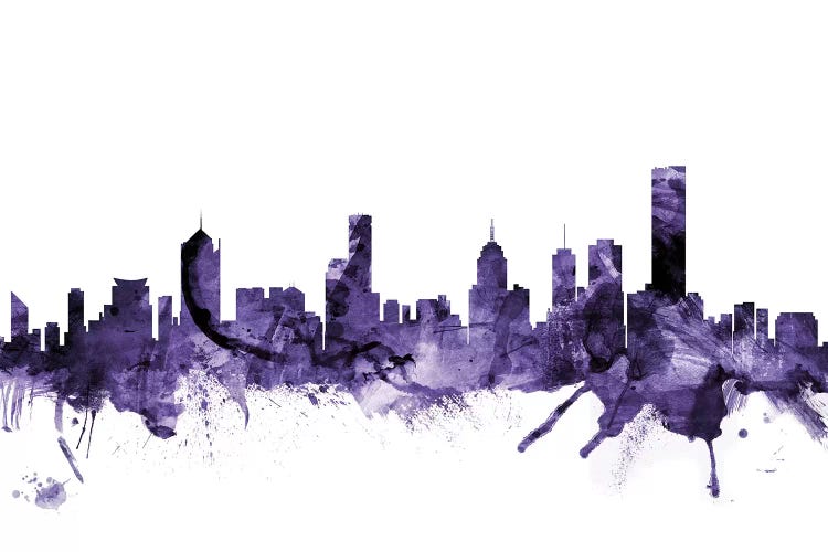 Purple Melbourne, Australia Skyline