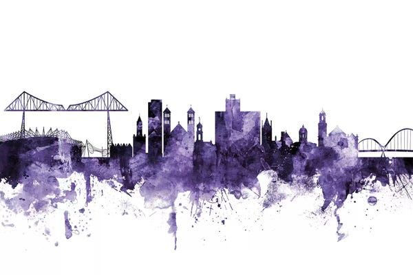 Purple Middlesbrough, England Skyline