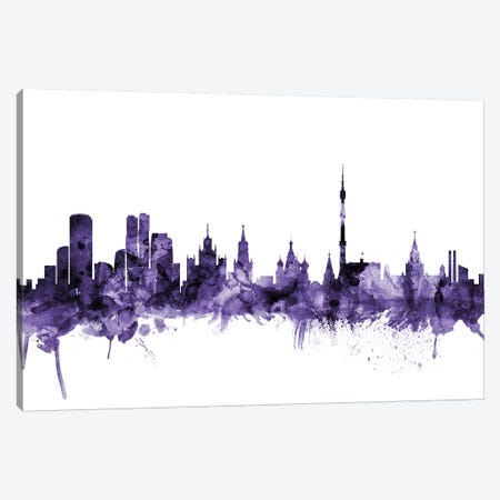 Moscow, Russia Skyline Canvas Print #MTO653} by Michael Tompsett Canvas Art