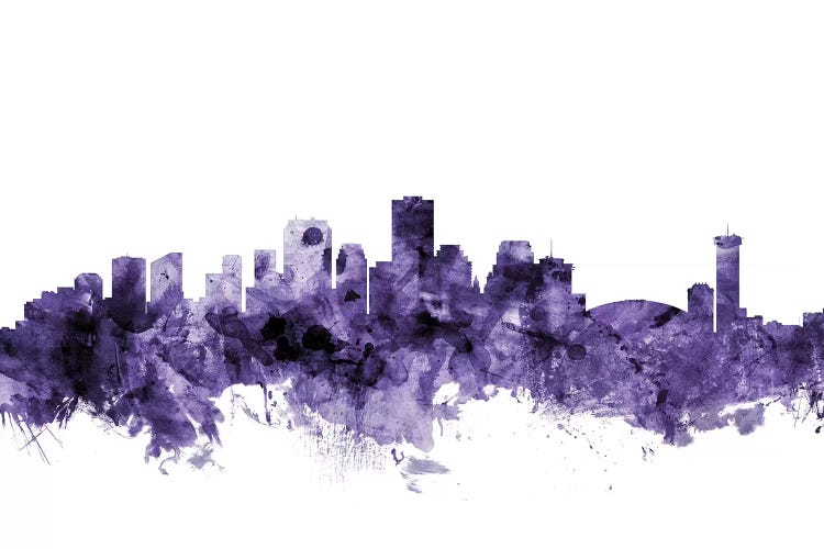 Purple New Orleans, Louisiana Skyline