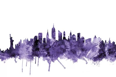 New York City Skyline I by Michael Tompsett framed wall art