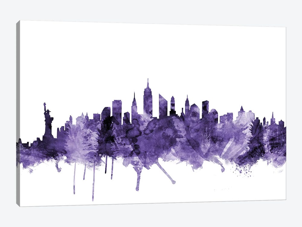 New York City Skyline I by Michael Tompsett 1-piece Canvas Art Print