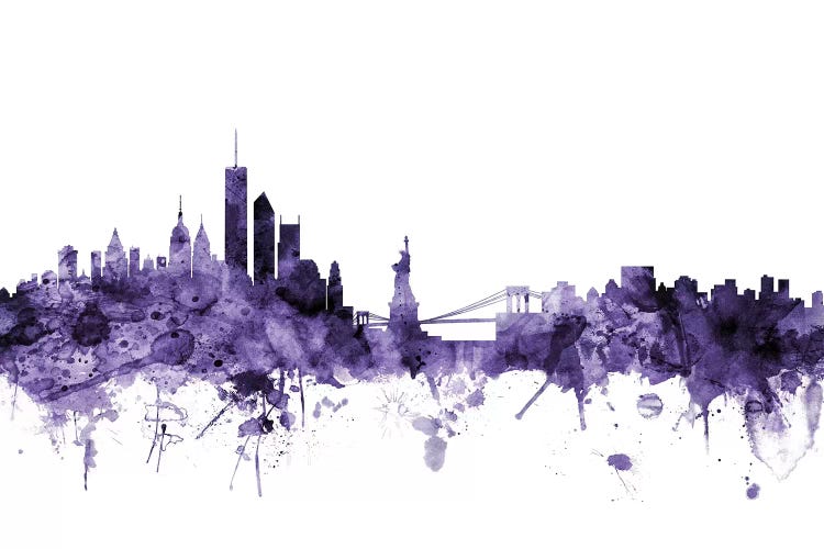 New York City Skyline II by Michael Tompsett wall art