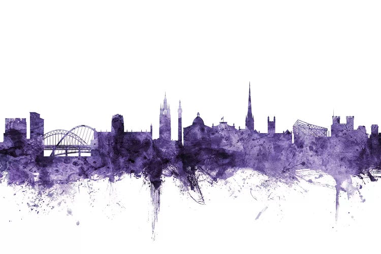 Purple Newcastle, England Skyline
