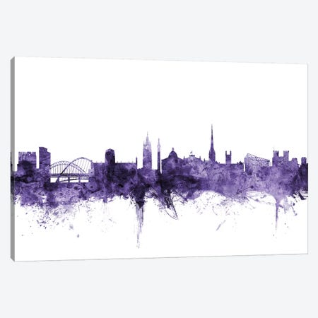 Newcastle, England Skyline Canvas Print #MTO661} by Michael Tompsett Art Print