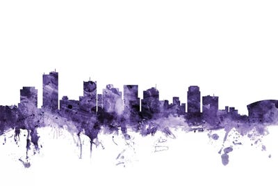 Purple Phoenix, Arizona Skyline by Michael Tompsett art print