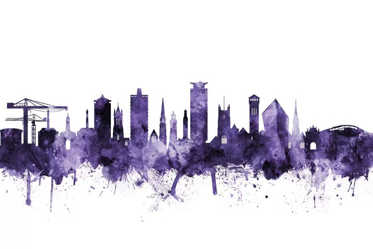 Purple Plymouth, England Skyline