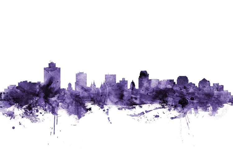 Purple Salt Lake City, Utah Skyline
