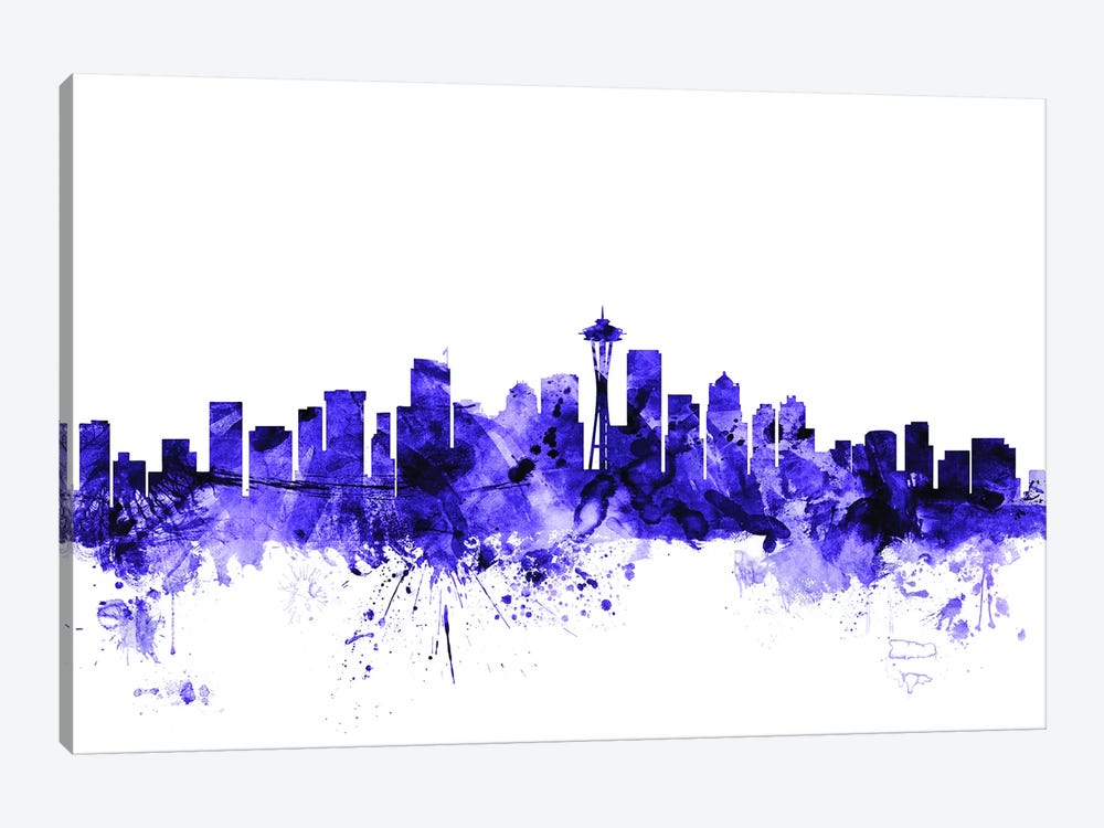 Seattle, Washington Skyline by Michael Tompsett 1-piece Art Print