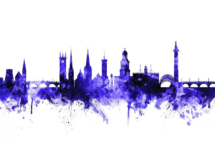 Purple Shrewsbury, England Skyline