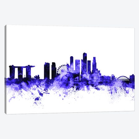 Singapore Skyline Canvas Print #MTO702} by Michael Tompsett Canvas Art